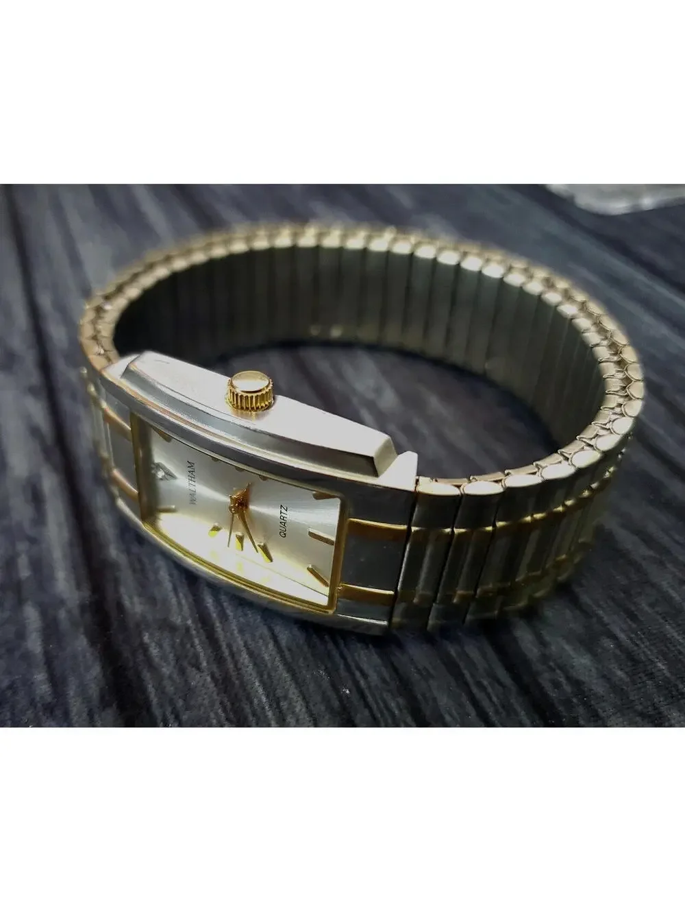Rare Vintage Waltham Prestige‎ Diamond Mens Watch Box Papers